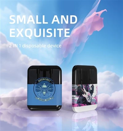 Större kapacitet 4 Gram Dual Flavors Vape-enhet, laddningsbar