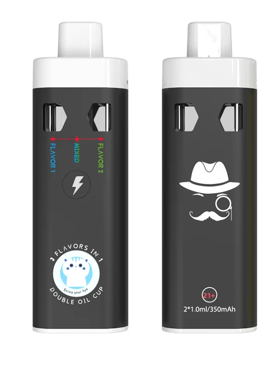 2 i 1 HHC Vape Pen|Tom disponibel vapepenna|CBD Dual Flavors, Uppladdningsbar, Hot Seller