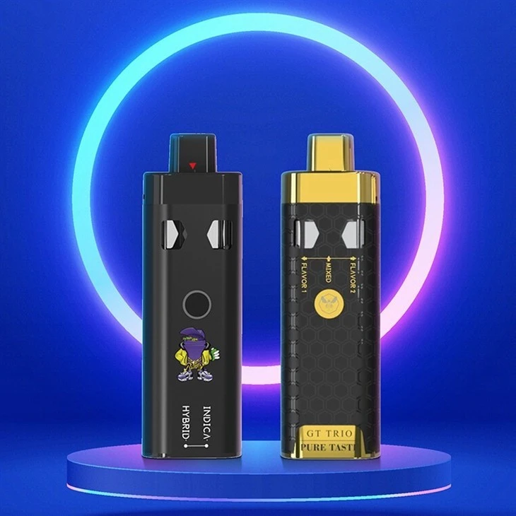 China's Factory Dual Chamber Dual CBD Device Vape Flavors Vaping With Type-C Charger For 2ml Delta 8 THC Thick Oil