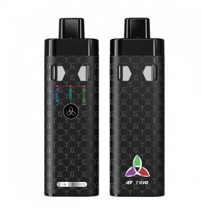 Dual Chamber Dual Flavor 1ml+1ml / 2ml + 2ml Tom CBD/THC Vape Penna för engångsbruk