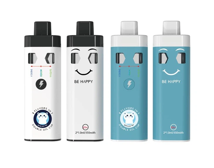 VA Bra kvalitet Dual Chamber Disposable Vapes för CBD THC Delta-8 2G